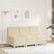 vidaXL - Fauteuil - 55 - cm - stof - crèmekleurig