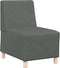 vidaXL - Fauteuil - 55 - cm - stof - donkergrijs