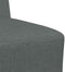 vidaXL - Fauteuil - 55 - cm - stof - donkergrijs