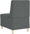 vidaXL - Fauteuil - 55 - cm - stof - donkergrijs