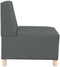 vidaXL - Fauteuil - 55 - cm - stof - donkergrijs