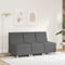 vidaXL - Fauteuil - 55 - cm - stof - donkergrijs