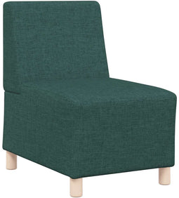 vidaXL - Fauteuil - 55 - cm - stof - donkergroen