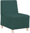 vidaXL - Fauteuil - 55 - cm - stof - donkergroen