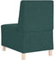 vidaXL - Fauteuil - 55 - cm - stof - donkergroen