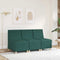 vidaXL - Fauteuil - 55 - cm - stof - donkergroen