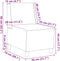 vidaXL - Fauteuil - 55 - cm - stof - donkergroen