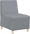 vidaXL - Fauteuil - 55 - cm - stof - lichtgrijs