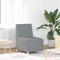 vidaXL - Fauteuil - 55 - cm - stof - lichtgrijs
