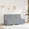 vidaXL - Fauteuil - 55 - cm - stof - lichtgrijs