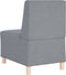 vidaXL - Fauteuil - 55 - cm - stof - lichtgrijs