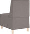 vidaXL - Fauteuil - 55 - cm - stof - taupe