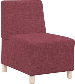 vidaXL - Fauteuil - 55 - cm - stof - wijnrood