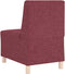 vidaXL - Fauteuil - 55 - cm - stof - wijnrood