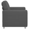 vidaXL - Fauteuil - 60 - cm - corduroy - stof - donkergrijs