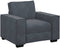 vidaXL - Fauteuil - 60 - cm - fluweel - donkergrijs