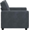 vidaXL - Fauteuil - 60 - cm - fluweel - donkergrijs