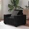 vidaXL - Fauteuil - 60 - cm - fluweel - zwart
