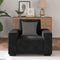 vidaXL - Fauteuil - 60 - cm - fluweel - zwart