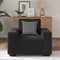 vidaXL - Fauteuil - 60 - cm - fluweel - zwart