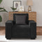 vidaXL - Fauteuil - 60 - cm - fluweel - zwart