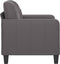 vidaXL Fauteuil 60 cm kunstleer grijs
