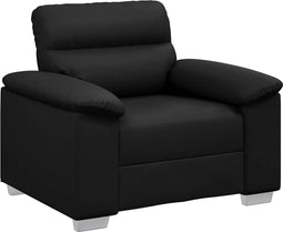 vidaXL - Fauteuil - 60 - cm - kunstleer - zwart
