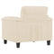 vidaXL - Fauteuil - 60 - cm - microvezelstof - beige