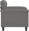 vidaXL - Fauteuil - 60 - cm - microvezelstof - donkergrijs