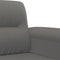 vidaXL - Fauteuil - 60 - cm - microvezelstof - donkergrijs