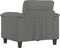 vidaXL - Fauteuil - 60 - cm - microvezelstof - donkergrijs