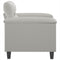 vidaXL - Fauteuil - 60 - cm - microvezelstof - lichtgrijs
