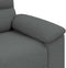 vidaXL - Fauteuil - 60 - cm - stof - donkergrijs