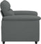 vidaXL - Fauteuil - 60 - cm - stof - donkergrijs
