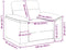 vidaXL - Fauteuil - 60 - cm - stof - donkergrijs