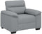 vidaXL - Fauteuil - 60 - cm - stof - lichtgrijs
