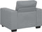 vidaXL - Fauteuil - 60 - cm - stof - lichtgrijs