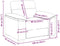 vidaXL - Fauteuil - 60 - cm - stof - lichtgrijs