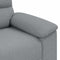 vidaXL - Fauteuil - 60 - cm - stof - lichtgrijs