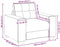 vidaXL - Fauteuil - 60 - cm - stof - lichtgrijs