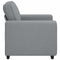 vidaXL - Fauteuil - 60 - cm - stof - lichtgrijs