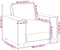 vidaXL - Fauteuil - 60 - cm - stof - lichtgrijs