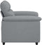 vidaXL - Fauteuil - 60 - cm - stof - lichtgrijs