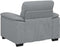 vidaXL - Fauteuil - 60 - cm - stof - lichtgrijs