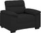 vidaXL - Fauteuil - 60 - cm - stof - zwart