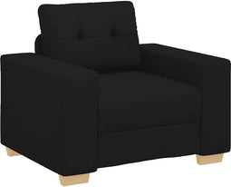 vidaXL - Fauteuil - 60 - cm - stof - zwart