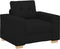 vidaXL - Fauteuil - 60 - cm - stof - zwart