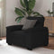 vidaXL - Fauteuil - 60 - cm - stof - zwart