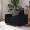vidaXL - Fauteuil - 60 - cm - stof - zwart