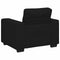 vidaXL - Fauteuil - 60 - cm - stof - zwart